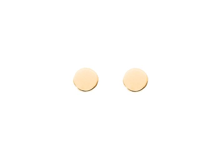 Minimalistischer Kreis Ohrstecker Vergoldet - Ohrringe Rund | Shop Nory