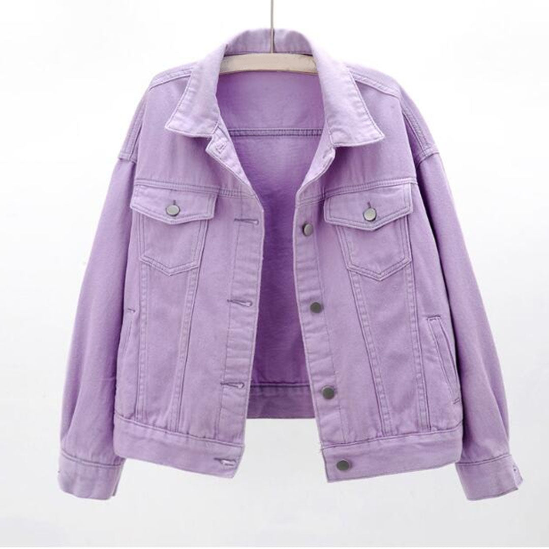 Lässige Denimjacke Baumwolle Klassisch und Zeitlos