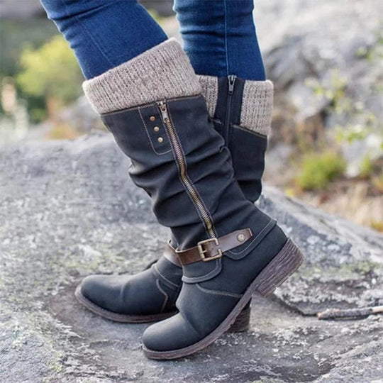 Orthopädische Stiefel Mit Flachem Absatz