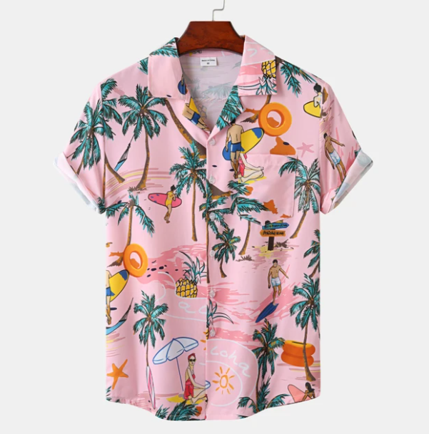 Hawaii Surf Floral Hemd für Herren