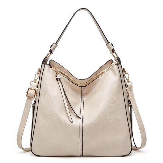Leder Tasche mit Großer Kapazität und Seitenfächern