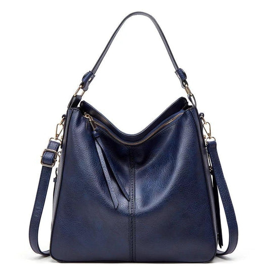 Leder Tasche mit Großer Kapazität und Seitenfächern