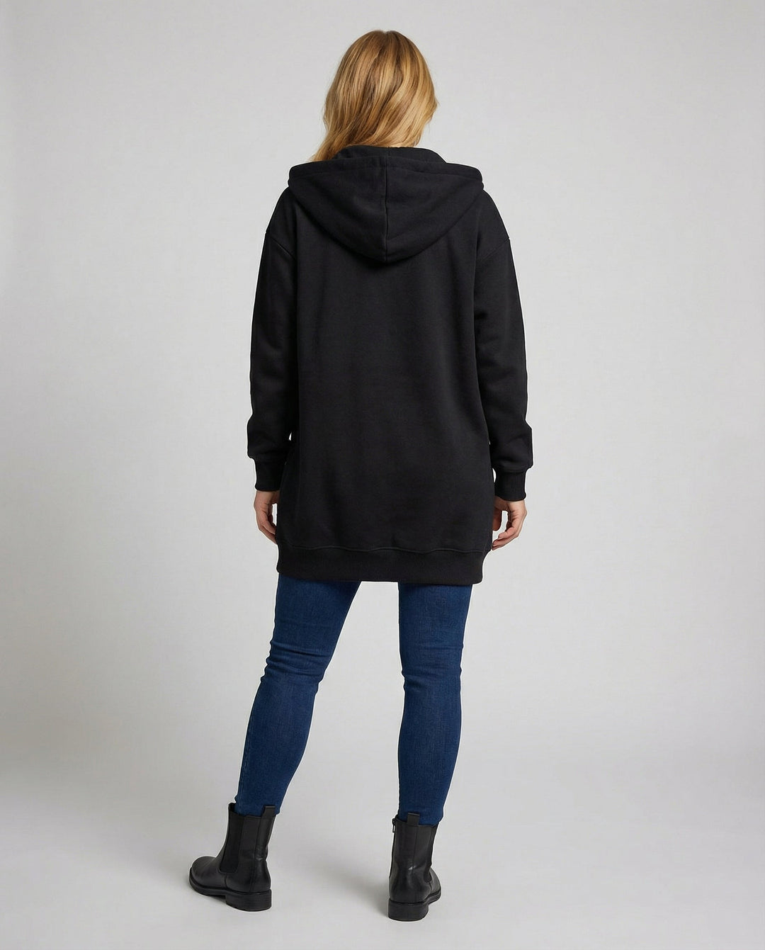ShopNory | Zip-Up Hoodie knielang
