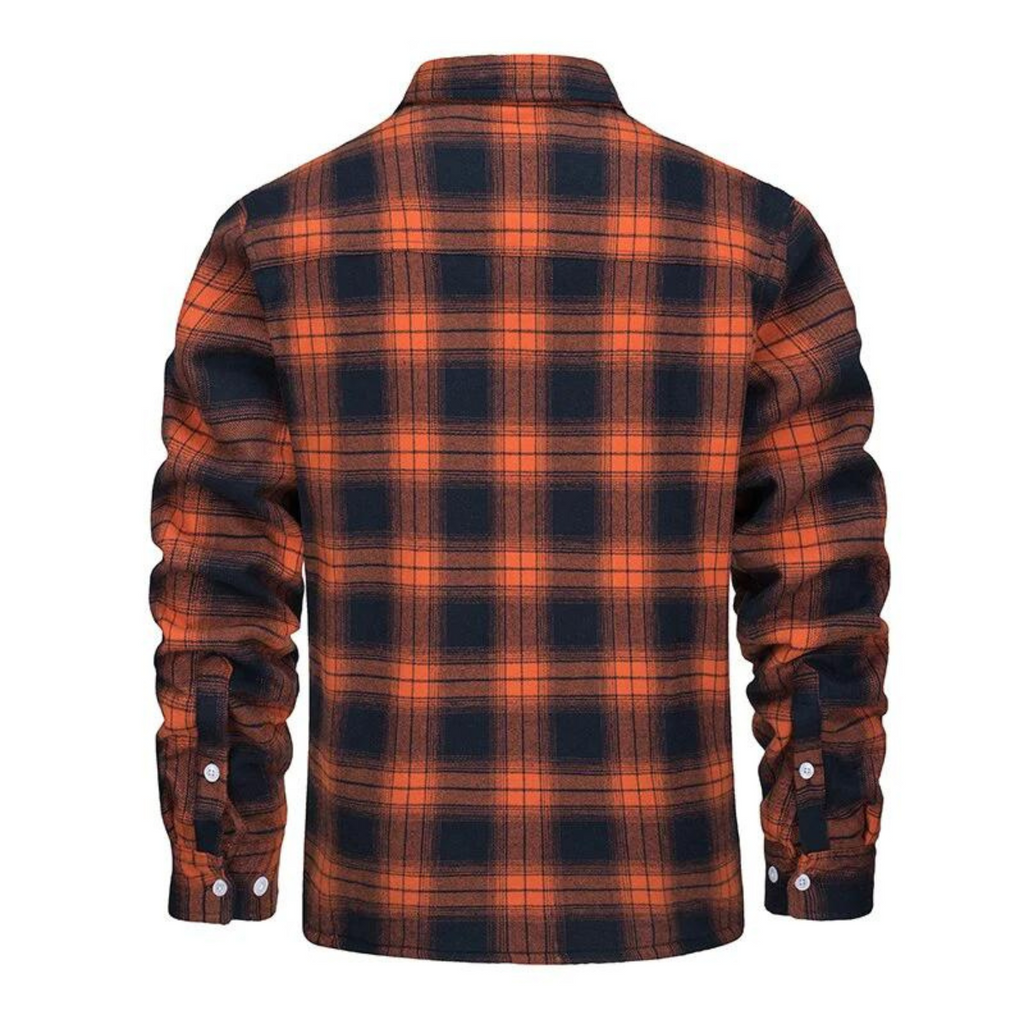 Herren Karierter Winterjacke - Gemütlich gefüttert
