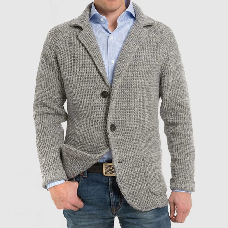 Herren Strickblazer mit zwei Knöpfen