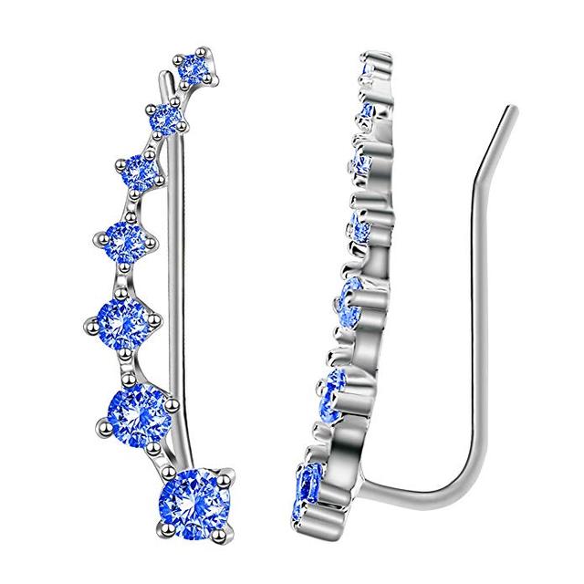 Glamour | Glänzender Zirkon 925 Sterling Silber Ohrring | Shop Nory