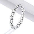 925 Sterling Silver Mode Regenbogen Herz Ringe | Shop Nory