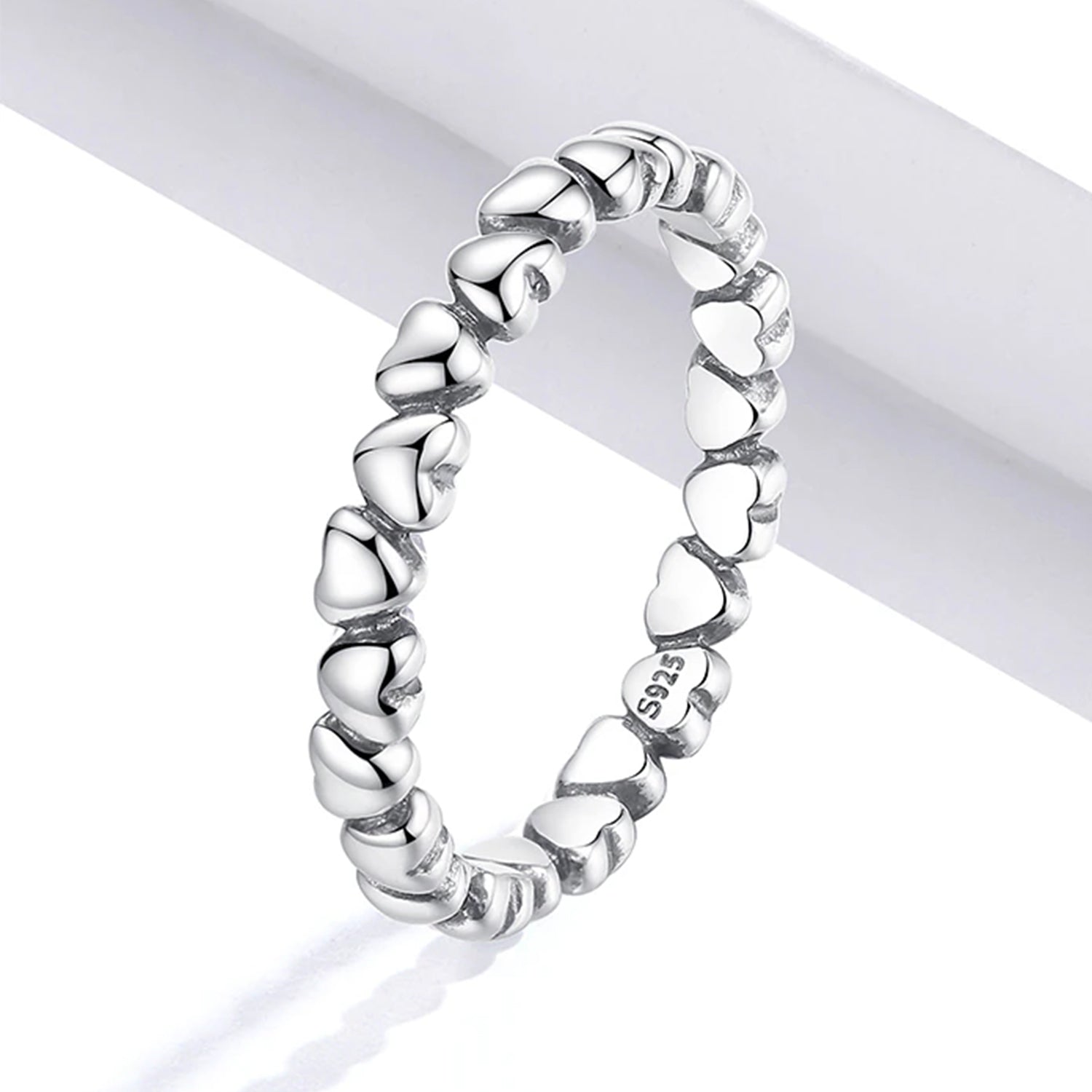 925 Sterling Silver Mode Regenbogen Herz Ringe | Shop Nory