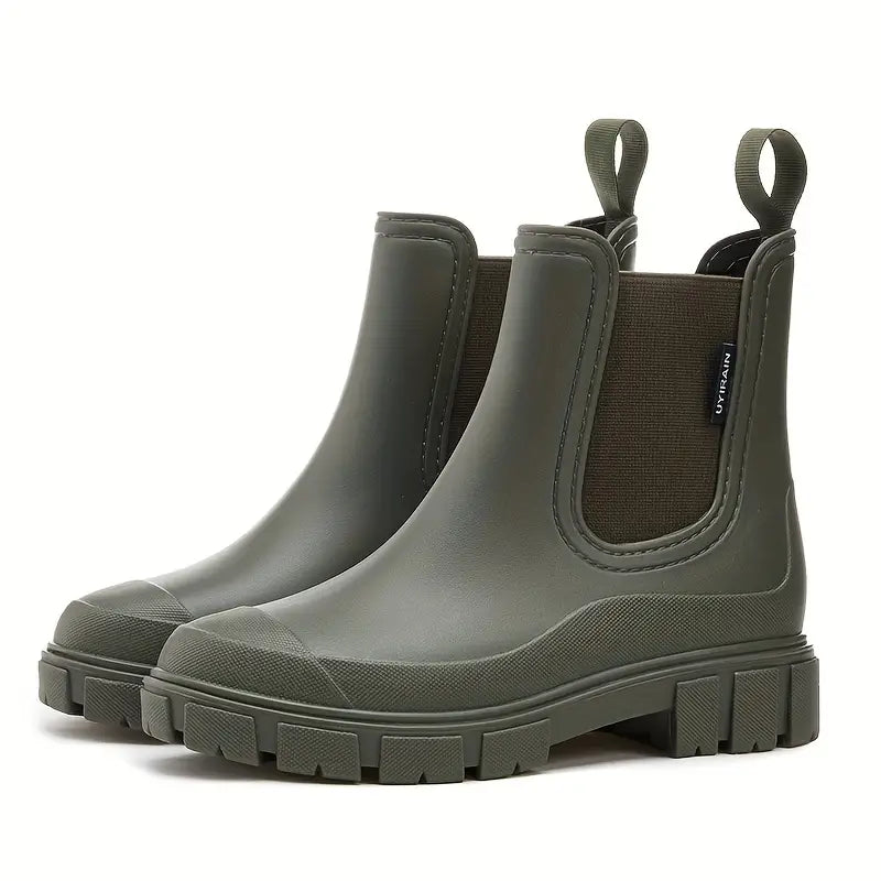 Regenschuhe | Wasserdicht | Knöchelhöhe | Regenfeste Stiefel | Damenstiefel