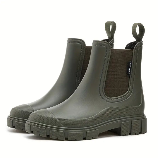 Regenschuhe | Wasserdicht | Knöchelhöhe | Regenfeste Stiefel | Damenstiefel