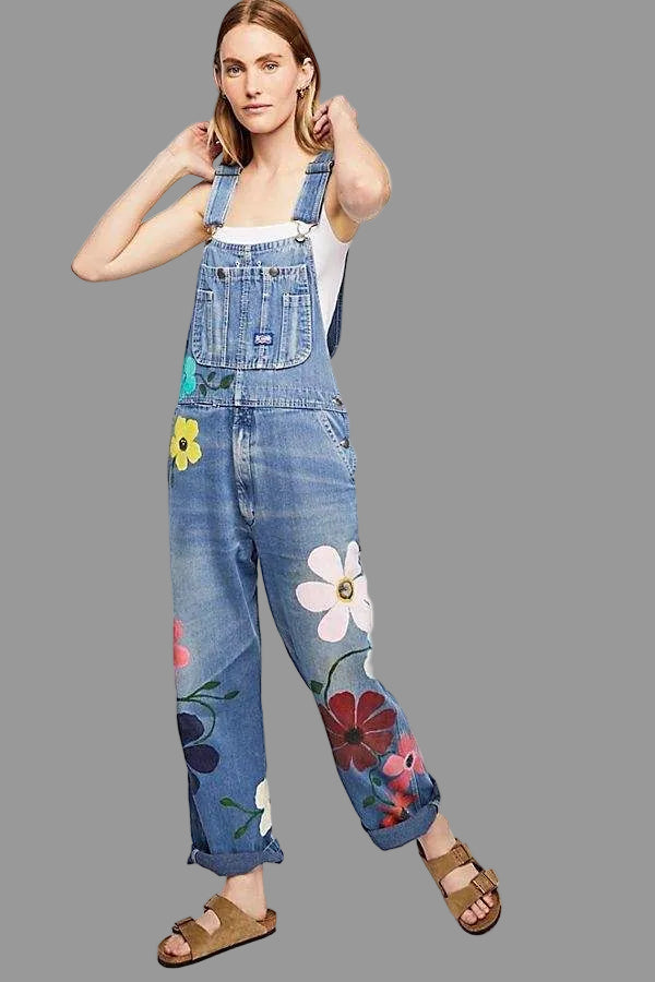 ShopNory | Ärmelloser Denim-Overall