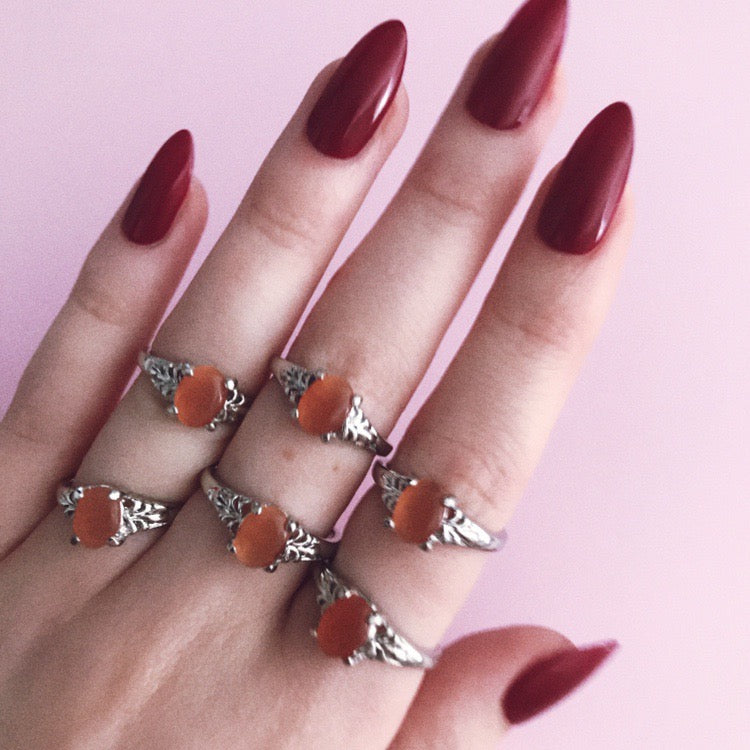 Rainbow Crystal Gemstone Silver Ring | Shop Nory