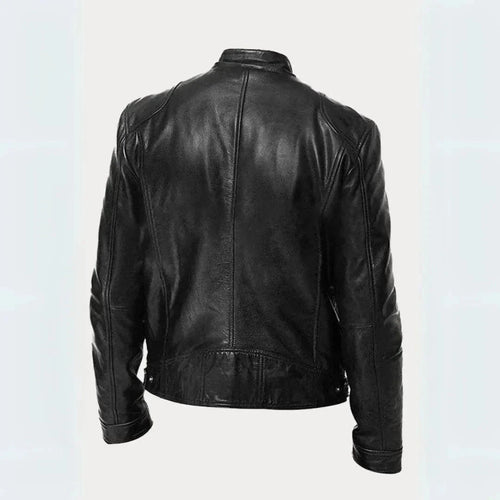 Leder Moto-Jacke