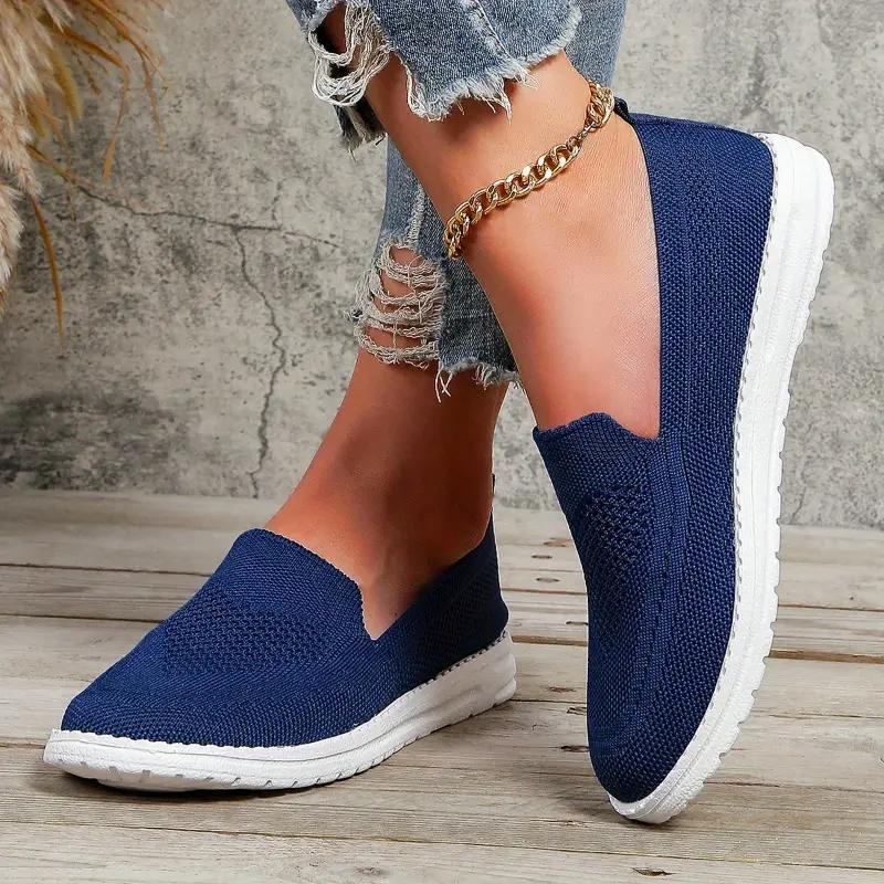 Rose Strickschuhe | Bequeme Schuhe zum Gehen für Damen Shopnory