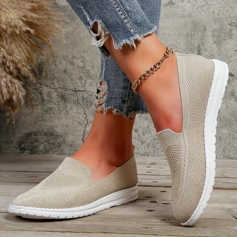 Rose Strickschuhe | Bequeme Schuhe zum Gehen für Damen Shopnory