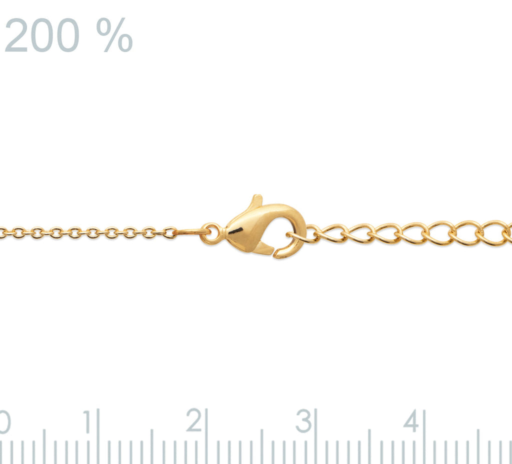 Armband mit einem Rosenquarz-Anhänger - 18K vergoldet | Shop Nory