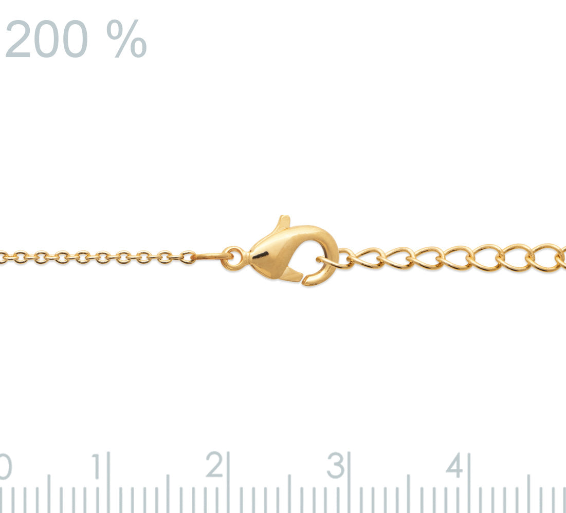 Armband mit einem Rosenquarz-Anhänger - 18K vergoldet | Shop Nory