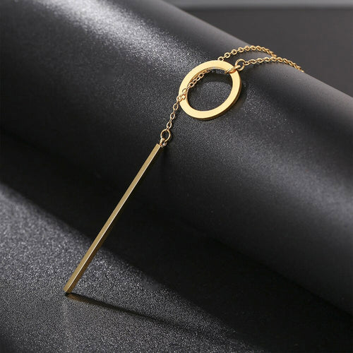 Edelstahl Lange Schlaufen Kettenhalskette | Shop Nory