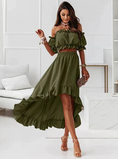 Shopnory | Sommerkleid Set mit Rüschen
