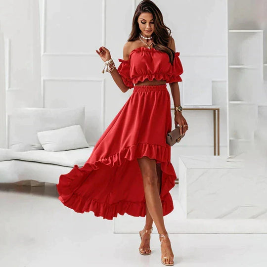 Shopnory | Sommerkleid Set mit Rüschen