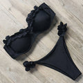 Push-Up Bikiniset mit Rüschen für Damen