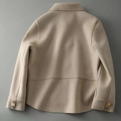 Kurze Jacke mit Knöpfen Im Warmen Stil für Damen