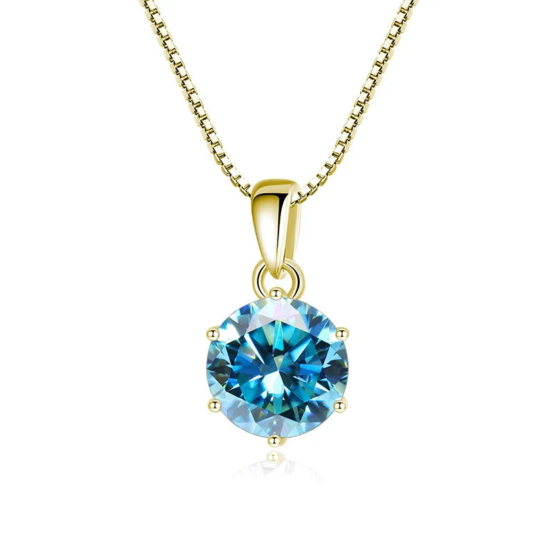 Luminous Moissanite Anhänger Halskette - Erschwinglicher Luxus für Frauen | Shop Nory