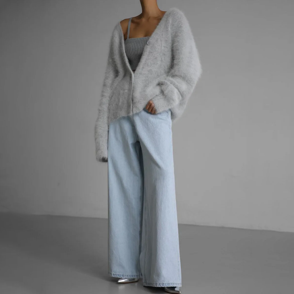 Feine Strickjacke