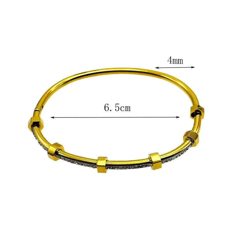 Elegante Cubic-Zirkonia-Armbänder für Frauen in Gold und Silber | Shop Nory