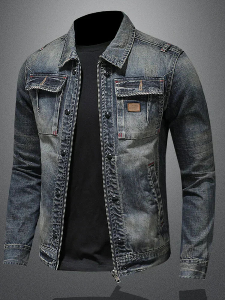 Midnight Fade Klassische Denimjacke