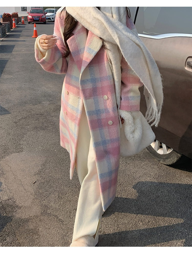 Lange mit Knöpfen für Frauen Ideal für Den Herbst und Den Winter