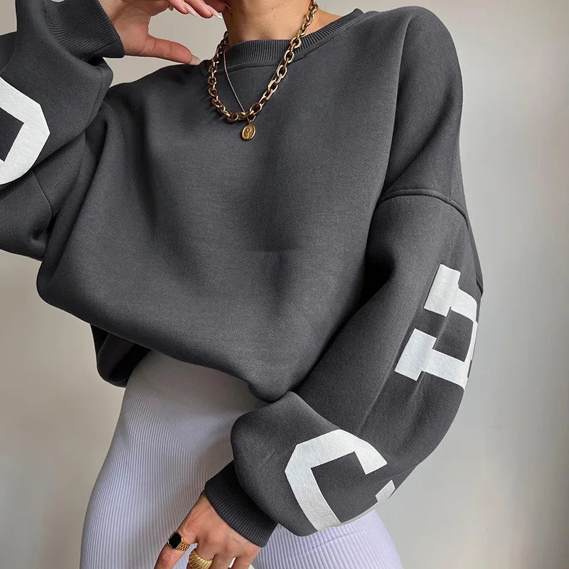Sweatshirts mit seitlichem Druck