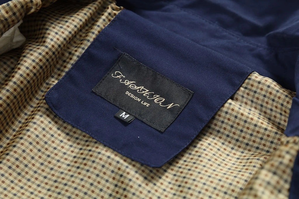 Stylischer langer Herbst-Trenchcoat für Herren