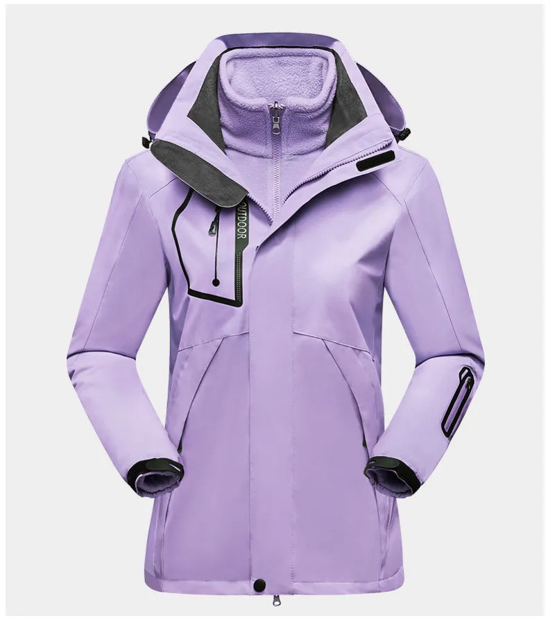 3-In-1 Outdoor Schutzjacke für Frauen