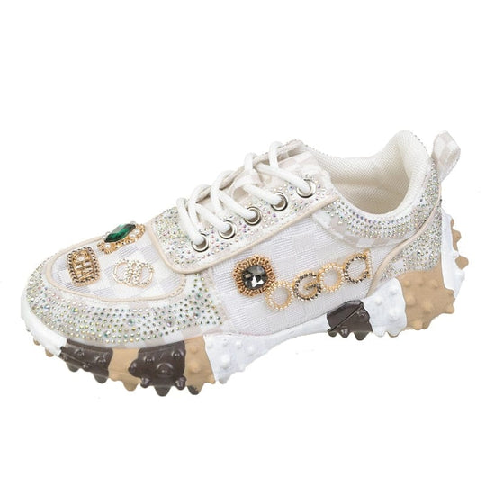 Funkelnde Diamanten Schuhe