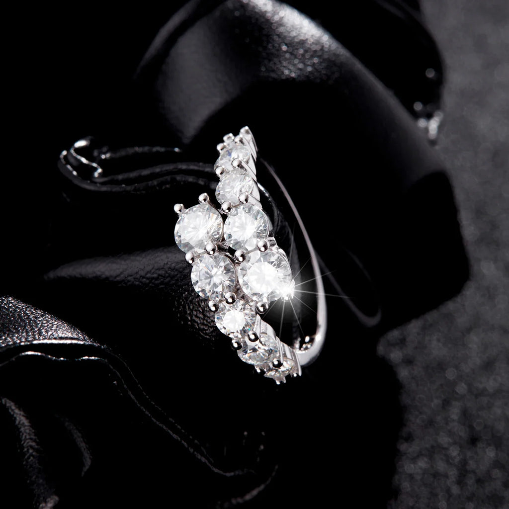 Ivictress Moissanit Luxus Ring - Erschwingliche Eleganz | Shop Nory