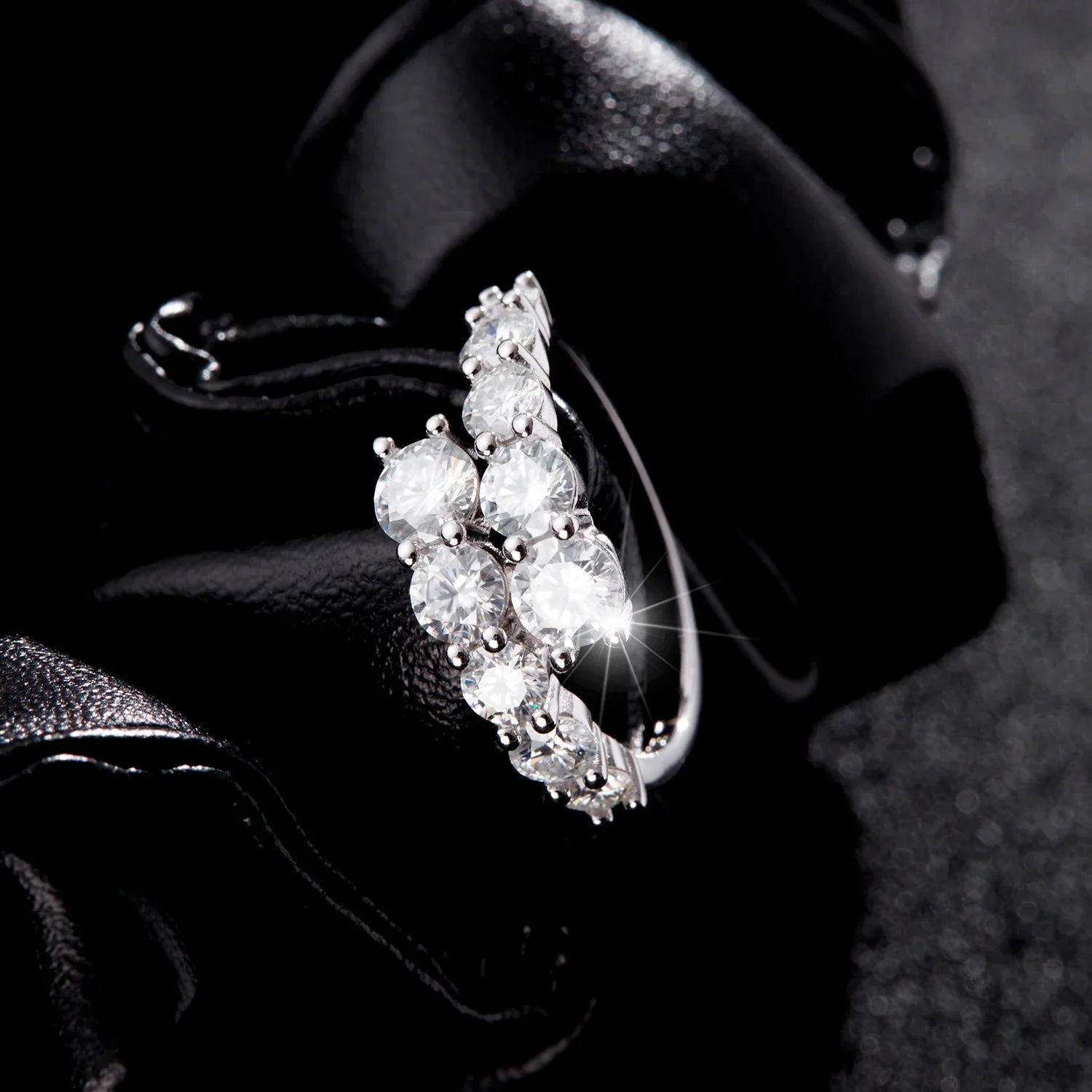 Ivictress Moissanit Luxus Ring - Erschwingliche Eleganz | Shop Nory