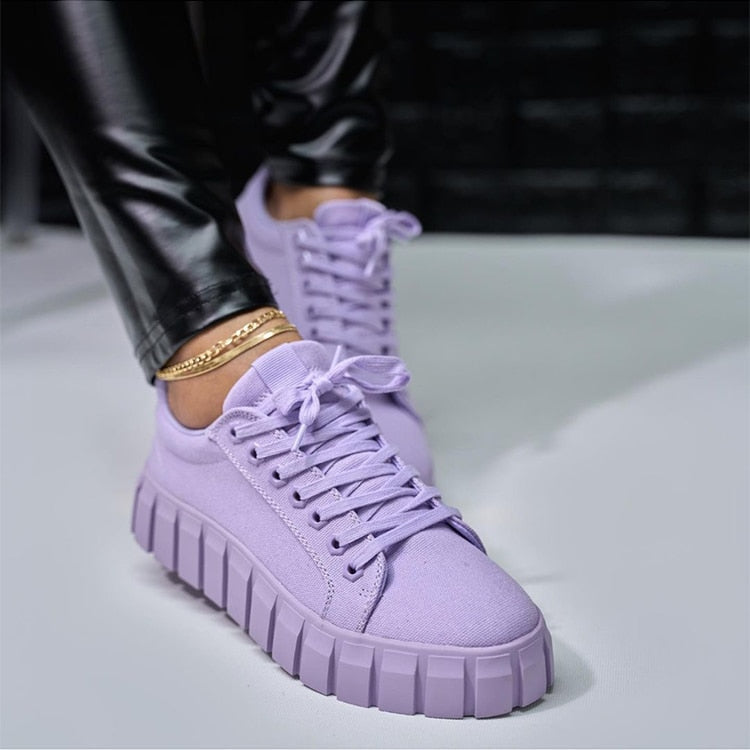 Shopnory | Modische Orthopädische Damen-Sportschuhe mit Plateausohle
