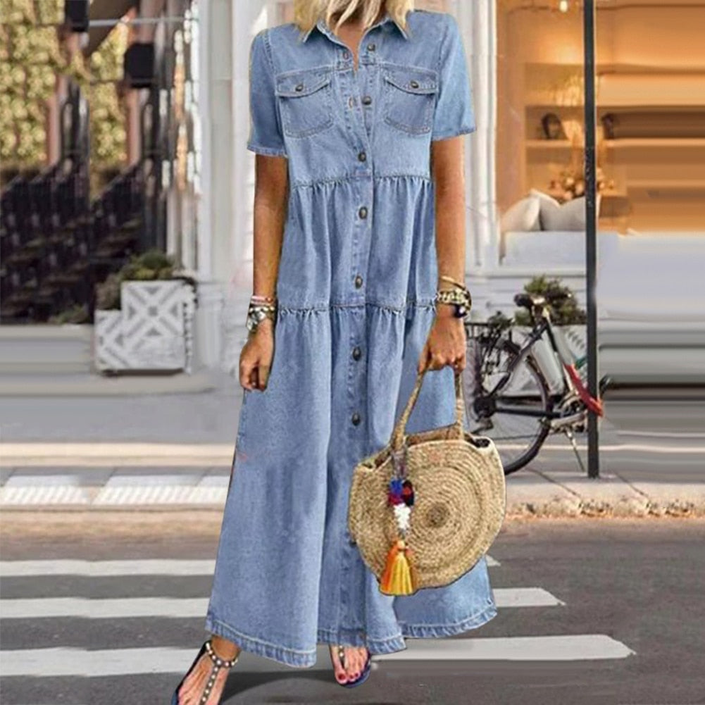 Stilvolles Denim Kleid