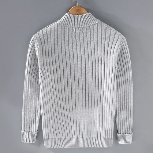Merino Strickjacke mit Reißverschluss