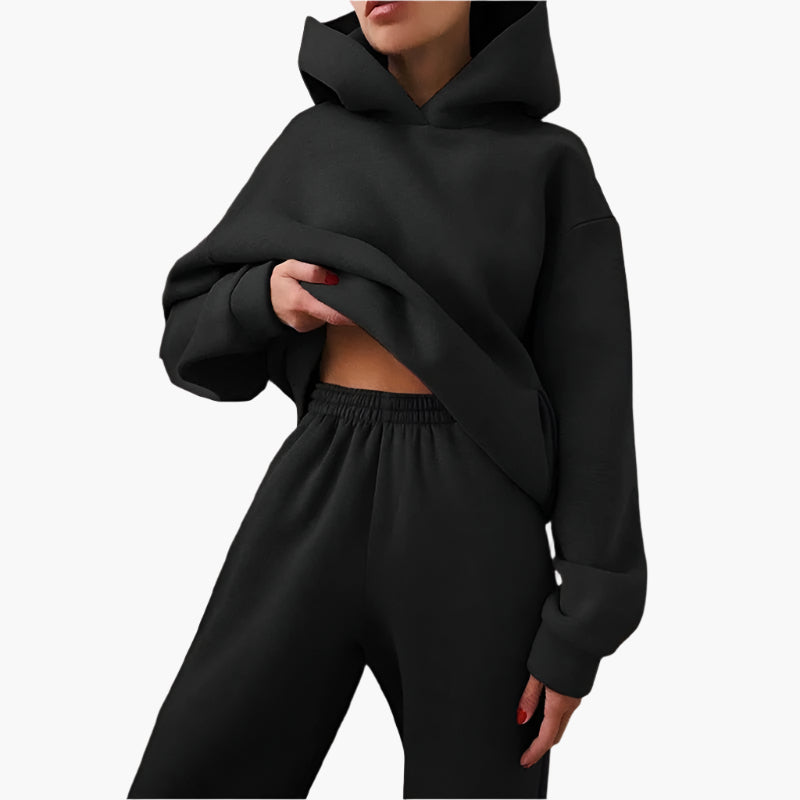 Oversize Lounge Set Kapuzenpullover und Jogginghose - Komfortabler Freizeitlook