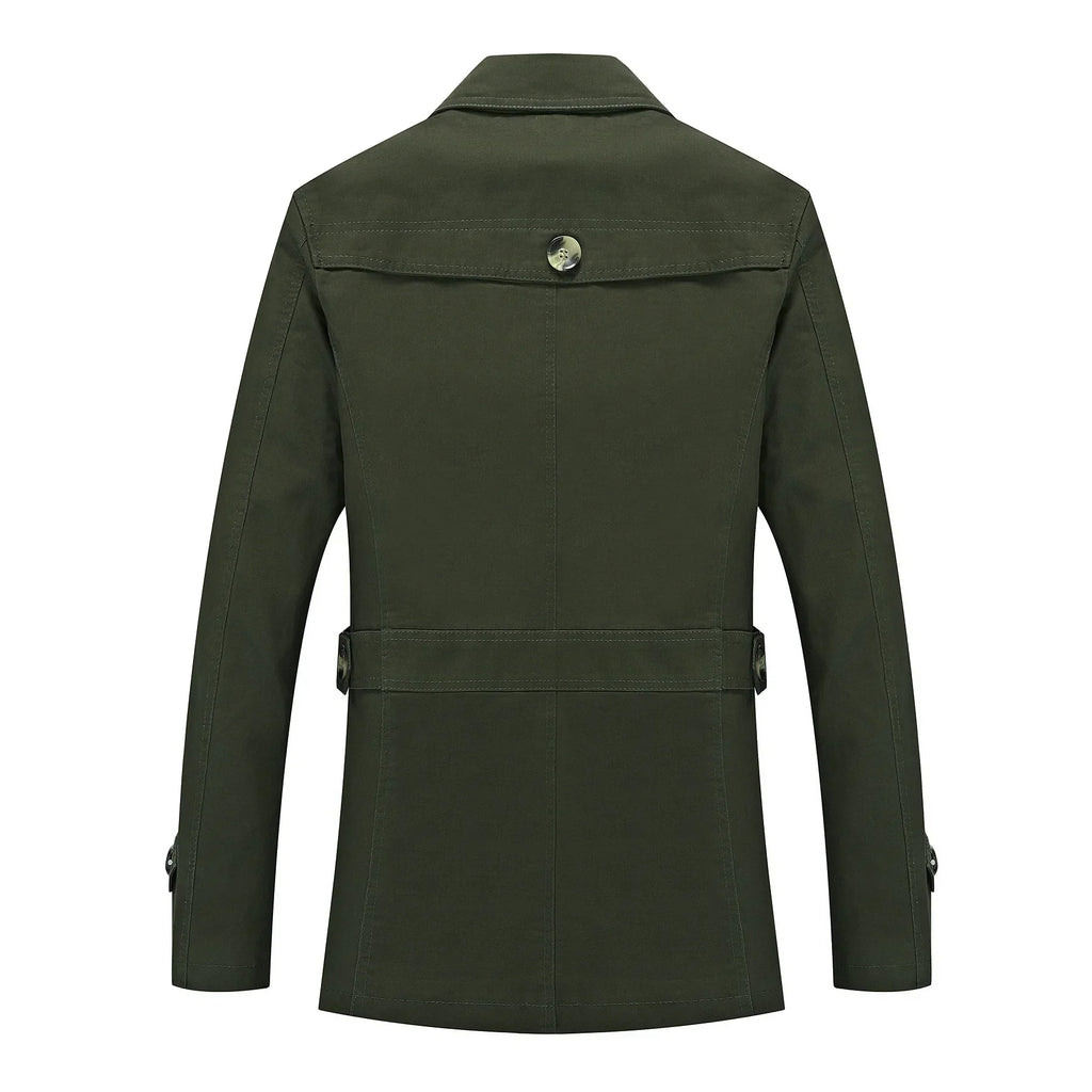 Stylischer langer Herbst-Trenchcoat für Herren
