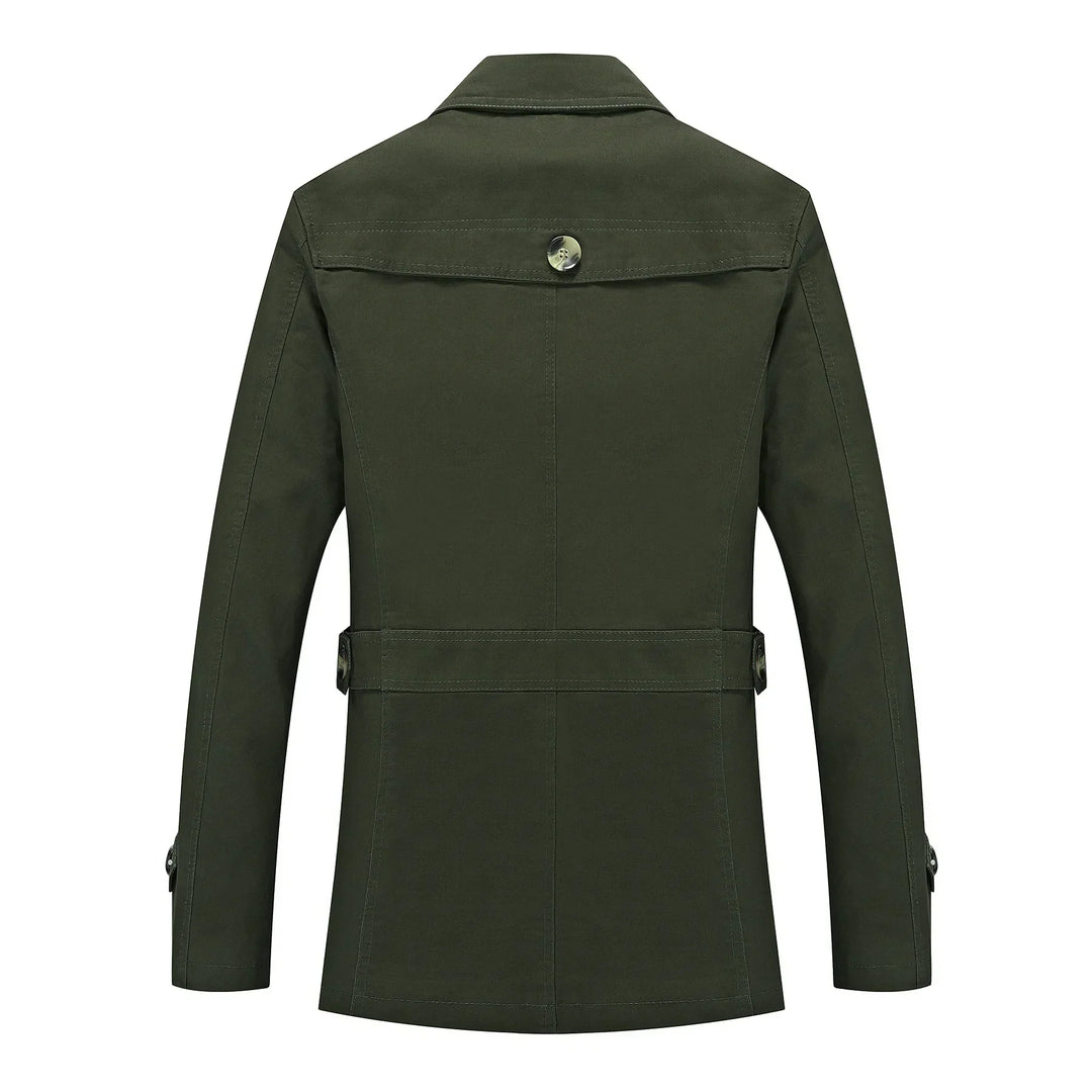 Stylischer langer Herbst-Trenchcoat für Herren