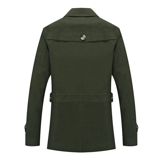 Stylischer langer Herbst-Trenchcoat für Herren
