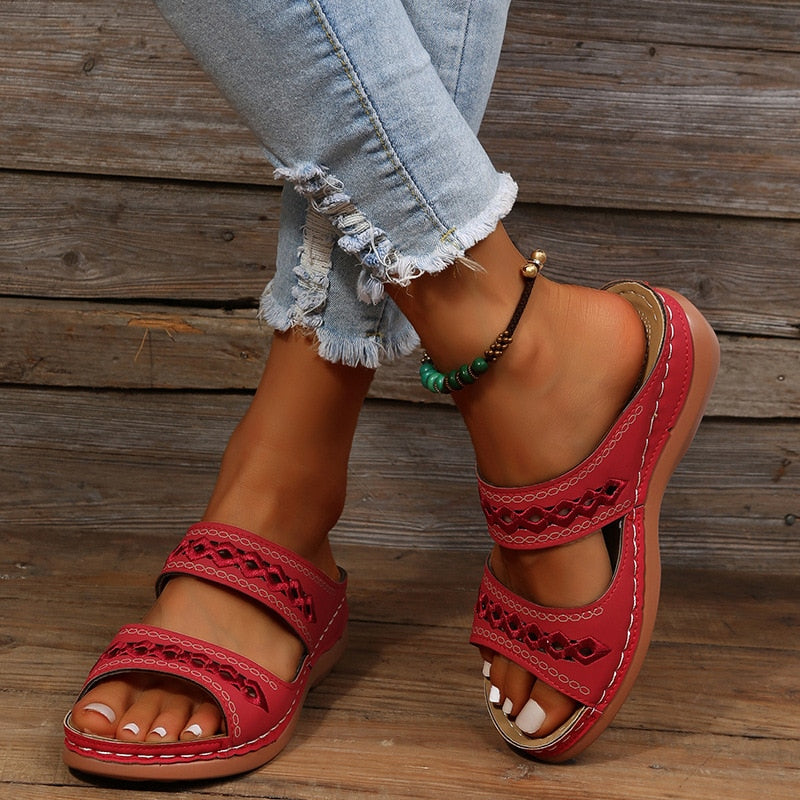 Orthopädische Damensandalen