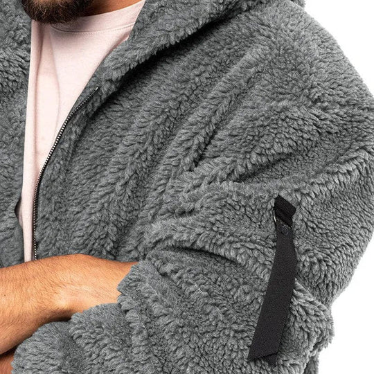 Herren Kapuzen-Fleecejacke