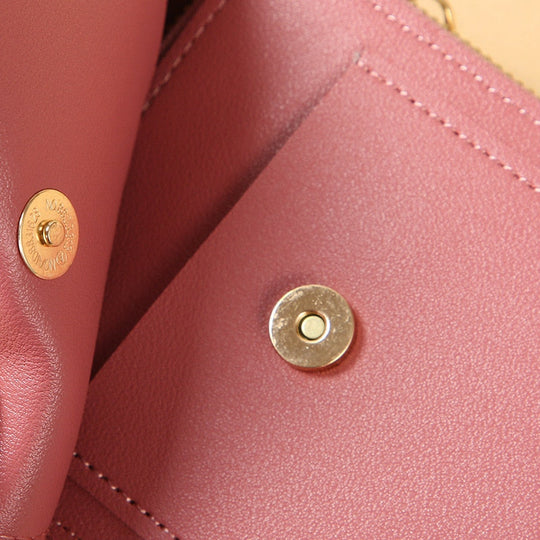 Leder Smartphone Clutch Damen Handtasche mit Touchscreen-Fenster