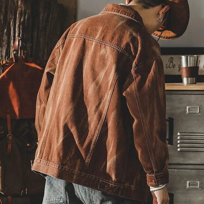 Denim Weinlese Jacke