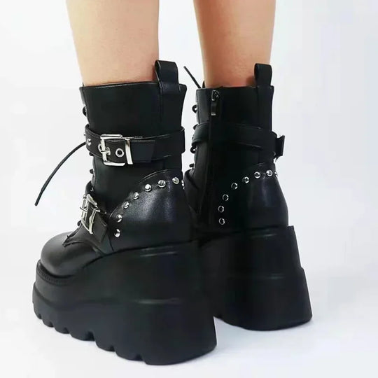 Mühelos Gothische Eleganz Stiefel