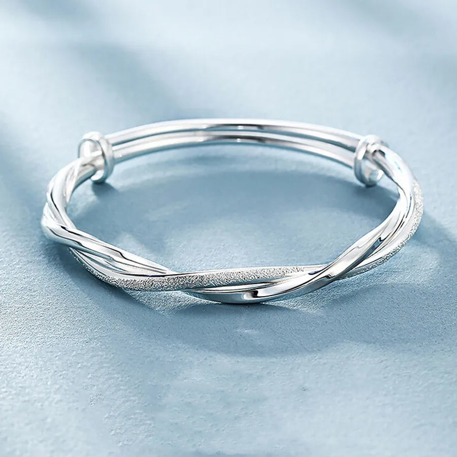 925 Sterling Silber Gewebe Armreifen | Shop Nory